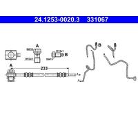 NEW BRAKE HOSE PIPE LINE FOR VW AUDI SKODA SEAT NEW BEETLE 9C1 1C1 AWH ATD BEW