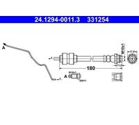 ✅Fits ATE 24.1294-0011.3 Brake Hose ⭐UK Seller⭐
