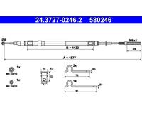 Fits ATE 24.3727-0246.2 Cable, parking brake UK Stock