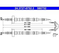 Fits ATE 24.3727-0752.2 Cable Pull, parking brake 24.3727-0752.2 Hand ⭐UK Stock⭐