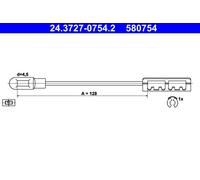 Fits ATE 24.3727-0754.2 BRAKE CABLE