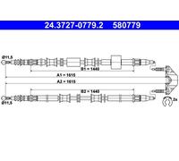 ATE 24.3727-0779.2 Hand brake cable