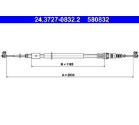 ATE 24.3727-0832.2 Hand brake cable