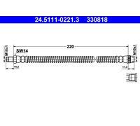 ATE Brake Hose 24.5111-0221.3 - for Nissan Renault Opel Vauxhall Primastar Bus X83 F4R 720 - New