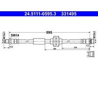 BRAKE HOSE PIPE LINE FOR RENAULT MASTER III BUS JV M9T 676 M9T 670 M9T 672 M9T