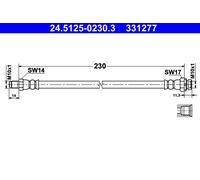 ATE Brake Hose 24.5125-0230.3 – Brake Line/Pipe for BMW E90 E91 E87 F20 F31