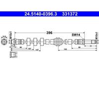 BRAKE HOSE FOR AUDI A5/S5/Sportback/Convertible Q5/Van A4/B8/S4 PORSCHE 4.2L