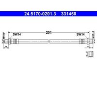 Fits ATE 24.5170-0201.3 Brake Hose ⭐UK Stock⭐