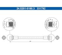 ATE 24.5201-0160.3 Brake hose