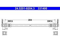 ATE Brake Hose 24.5201-0204.3 204 BMW: 7, 5 Touring, 02 Saloon, VOLVO: 850 Estate, V70 I, C70 I Coupe