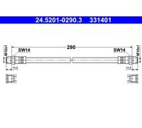 Brake Hose ATE 24.5201-0290.3 for BMW 3 (E21) 1.6 1981-1984