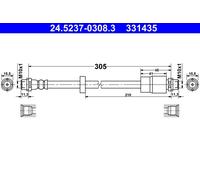 NEW BRAKE HOSE PIPE LINE FOR AUDI SEAT A4 AVANT 8ED B7 BRD BPP BNA BRF ASB BSG