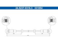 ATE 24.5237-0316.3 Brake hose