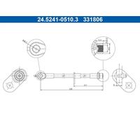 ATE 24.5241-0510.3 Brake hose