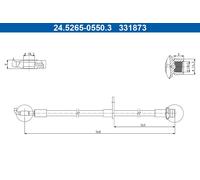 ATE 24.5265-0550.3 Brake hose