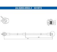 ATE 24.5265-0553.3 Brake hose