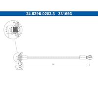 ATE 24.5296-0282.3 Brake hose
