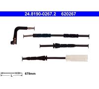 ATE Brake Pad Wear Sensor 24.8190-0267.2 - Warning Contact for BMW 3 E90 Front
