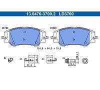 ATE 13.0470-3700.2 Brake pad set