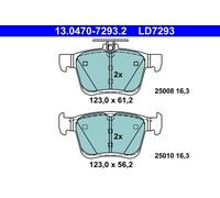 Brake pads 13.0470-7293.2 ATE for SEAT VW AUDI SKODA CUPRA