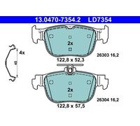 Brake pads 13.0470-7354.2 ATE for VW SKODA AUDI SEAT CUPRA FORD