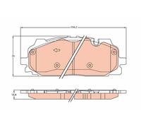 FITS AUDI A3 LIMOUSINE RS3 TFSI QUATTRO BRAKE PAD SET, DISC BRAKE GDB2158 TRW