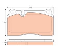 FITS AUDI A3 SPORTBACK RS3 QUATTRO BRAKE PAD SET, DISC BRAKE GDB1912 TRW