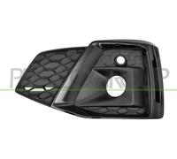 Fits Audi A5 Cabrio Bumper Grille With Fog Hole Gloss Black (S-Line) Left Hand