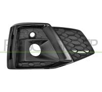 Fits Audi A5 Coupe Bumper Grille With Fog Hole Gloss Black (S-Line) Right Hand