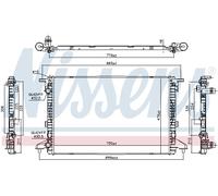 Nissens Engine Coolant Radiator 606463 for eg. AUDI A4 B9 (2015) A4 1.4 TFSI etc
