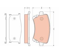 FITS AUDI A6 C6 RS6 QUATTRO BRAKE PAD SET, DISC BRAKE GDB1661 TRW