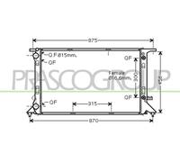 PRASCO AD024R010 Engine radiator