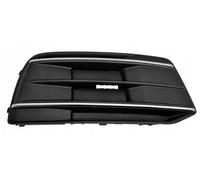 Fits Audi Q5 17-20 Front Bumper Grille Outer Section With Chrome Moulding Right