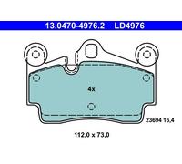 FITS AUDI Q7 3.0 TFSI QUATTRO BRAKE PAD SET, DISC BRAKE 13.0470-4976.2 ATE