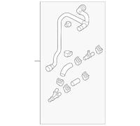 Fits Audi Q7 4M Front Left Water Coolant Hose 4M0122109AN