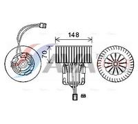 ✅Fits AVA COOLING BW8540 AVA Electric Motor, interior blower BW8540 ⭐UK Seller⭐