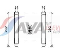 Fits AVA COOLING BWD445 AVA Dryer, air conditioning BWD445 AVA Air conditioning