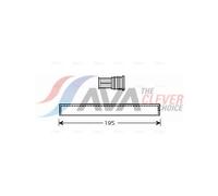 AVA Aircon Receiver dryer FTD344 for FIAT PUNTO (2000) 1.2 60 etc