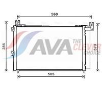 Fits AVA FDA5486D AIR CONDITIONING RADIATOR MAZDA BT50 (2007) 2.5 MZR CDVI