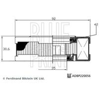 ✅Fits BLUE PRINT ADBP220056 Filter, crankcase ventilation ⭐UK Seller⭐