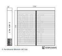 Fits BLUE PRINT ADBP250045 Filter, cabin air DE Stock