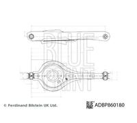 Fits BLUE PRINT ADBP860180 Control Arm