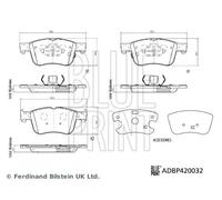 Fits BLUEPRINT ADBP420032 HAM PADS.