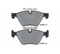 FITS BMW 1 120 I BRAKE PAD SET, DISC BRAKE 2409601 TEXTAR