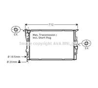 AVA BWA2291 Cooling Radiator