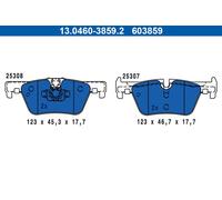 Brake pads 13.0460-3859.2 ATE for BMW 1 Sports Hatch 3 4 Coupe 3 Gran Turismo