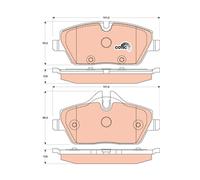 FITS BMW 2 ACTIVE TOURER 216 I BRAKE PAD SET, DISC BRAKE GDB1870 TRW