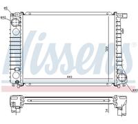 Nissens 60797A Engine Cooling Radiator Fits BMW 3 Series 440x328x32mm 1.712.821
