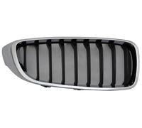 Fits BMW 4 Series Front Grille Chrome With Black Slats M Sport Offside 14-17