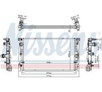 FITS BMW 5 518 D RADIATOR, ENGINE COOLING 606230 NISSENS